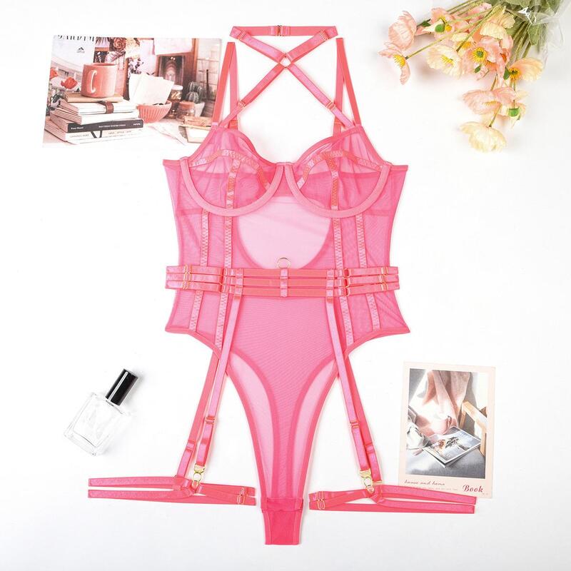 Kiss & Tell Playful Pink Bodysuit