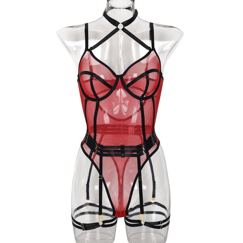 Kiss & Tell Playful Maroon Bodysuit