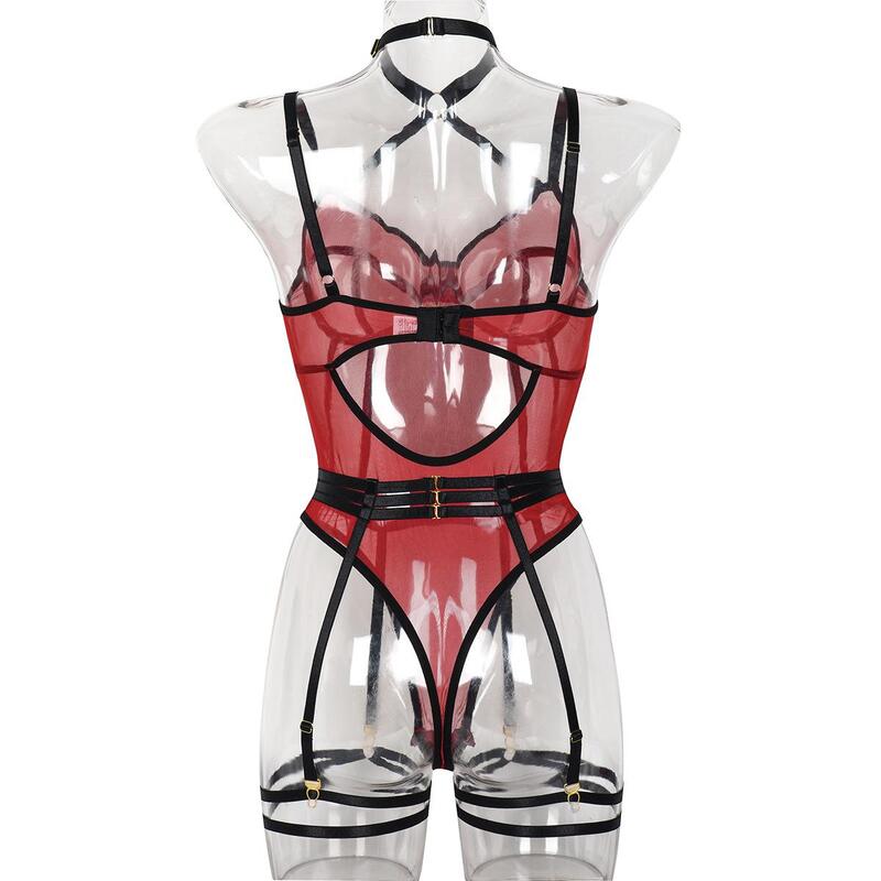 Kiss & Tell Playful Maroon Bodysuit