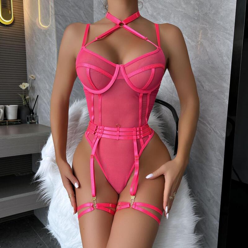 Kiss & Tell Playful Pink Bodysuit