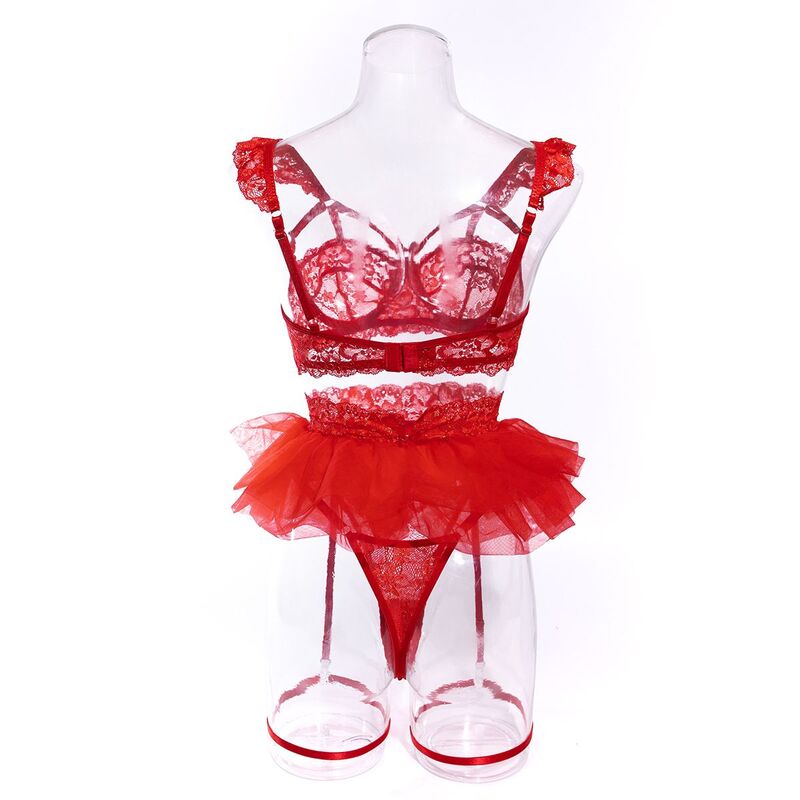 Be Mine Tulle Riffle Red 5-Piece Set