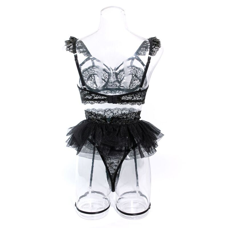 Be Mine Tulle Riffle Black 5-Piece Set