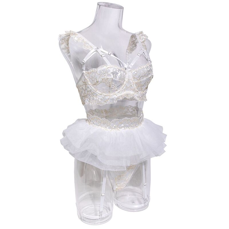 Be Mine Tulle Riffle White 5-Piece Set