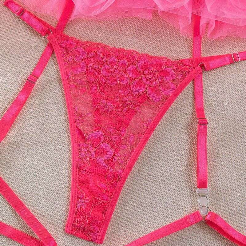 Be Mine Tulle Riffle Pink 5-Piece Set