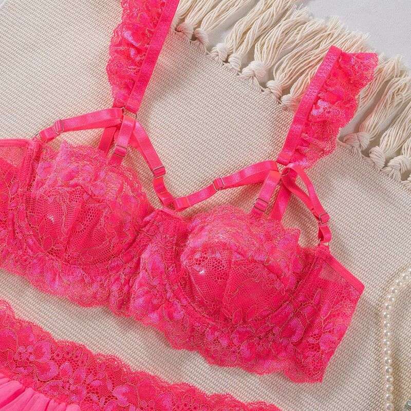 Be Mine Tulle Riffle Pink 5-Piece Set