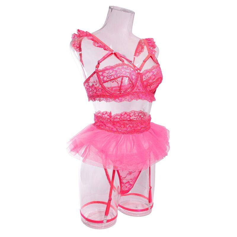 Be Mine Tulle Riffle Pink 5-Piece Set