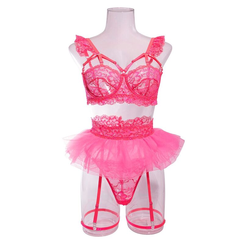 Be Mine Tulle Riffle Pink 5-Piece Set