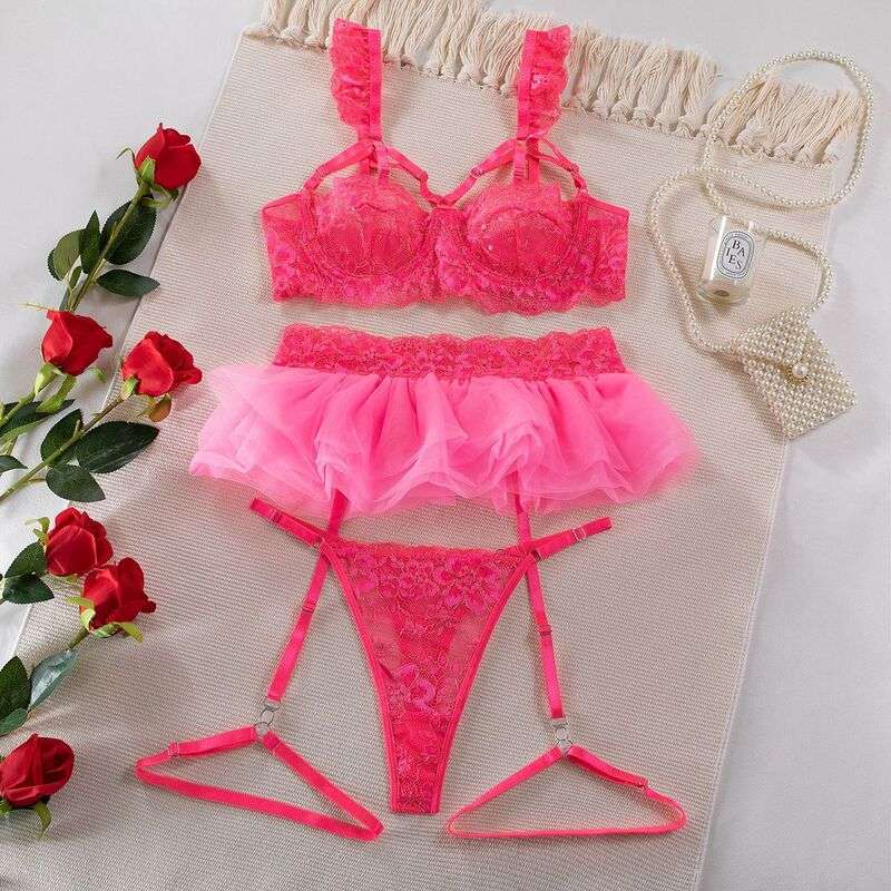 Be Mine Tulle Riffle Pink 5-Piece Set