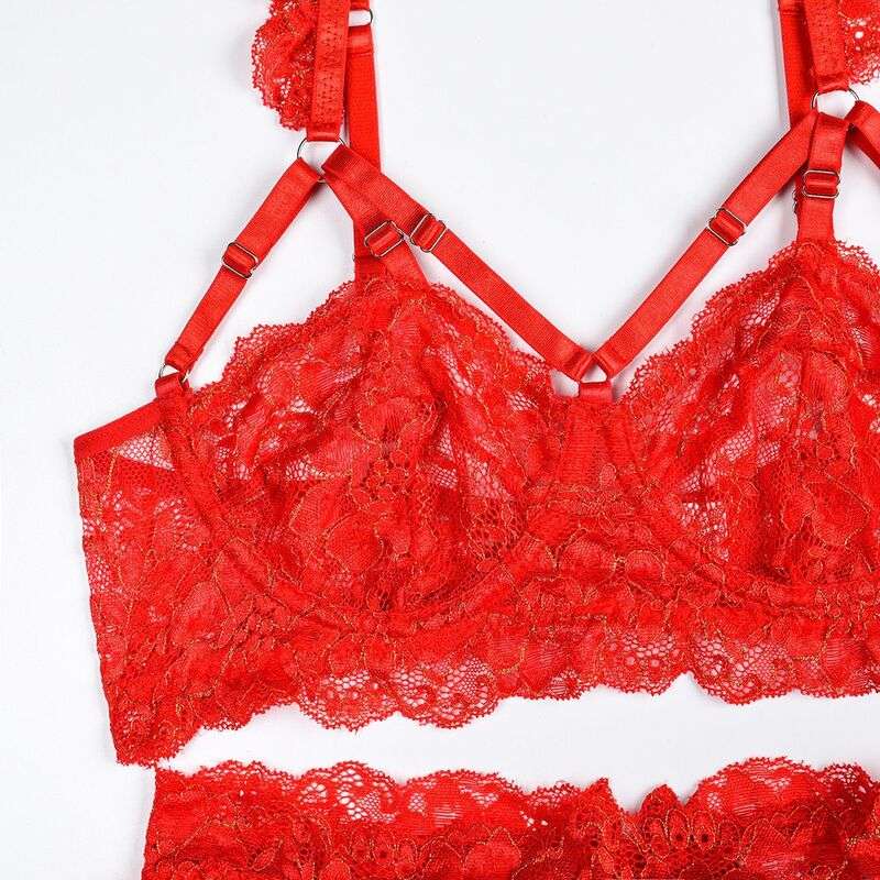 Be Mine Tulle Riffle Red 5-Piece Set