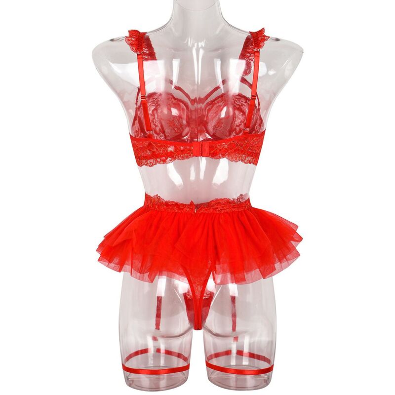 Be Mine Tulle Riffle Red 5-Piece Set