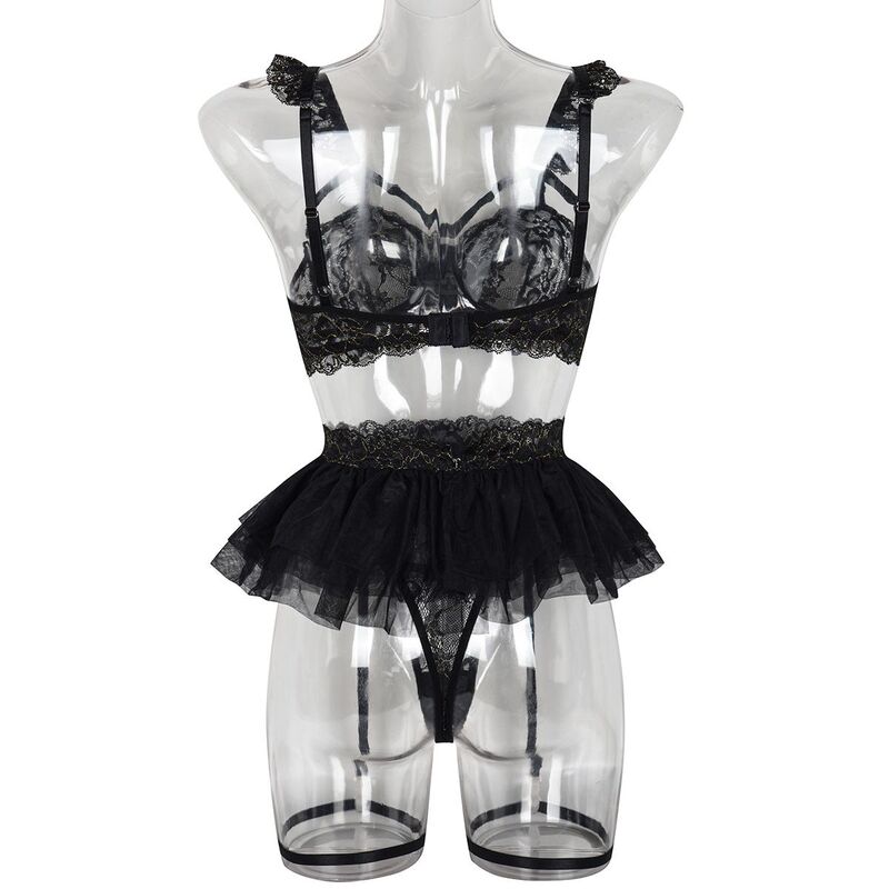 Be Mine Tulle Riffle Black 5-Piece Set