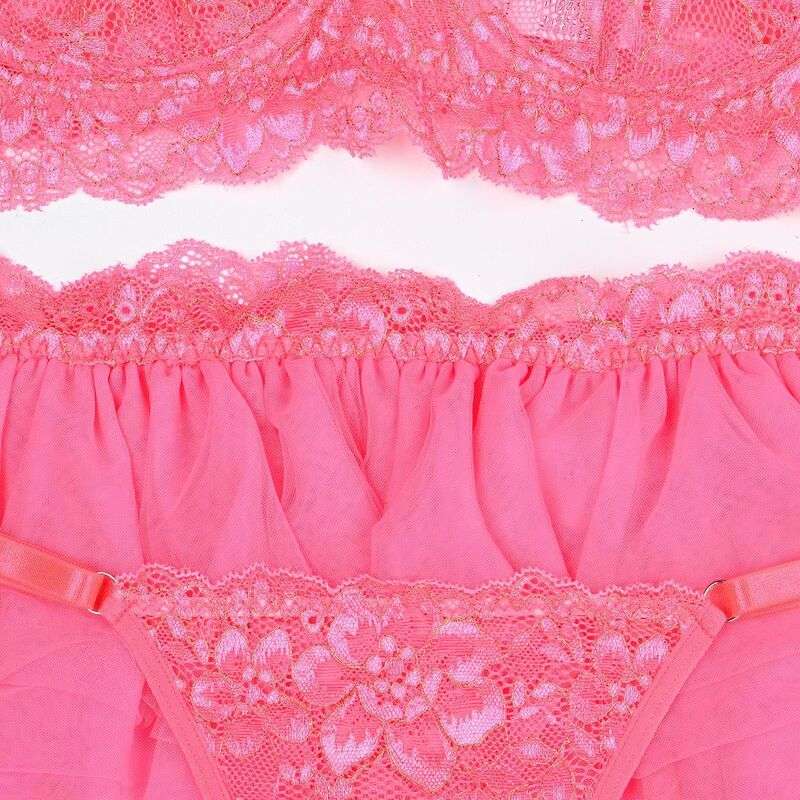 Be Mine Tulle Riffle Pink 5-Piece Set