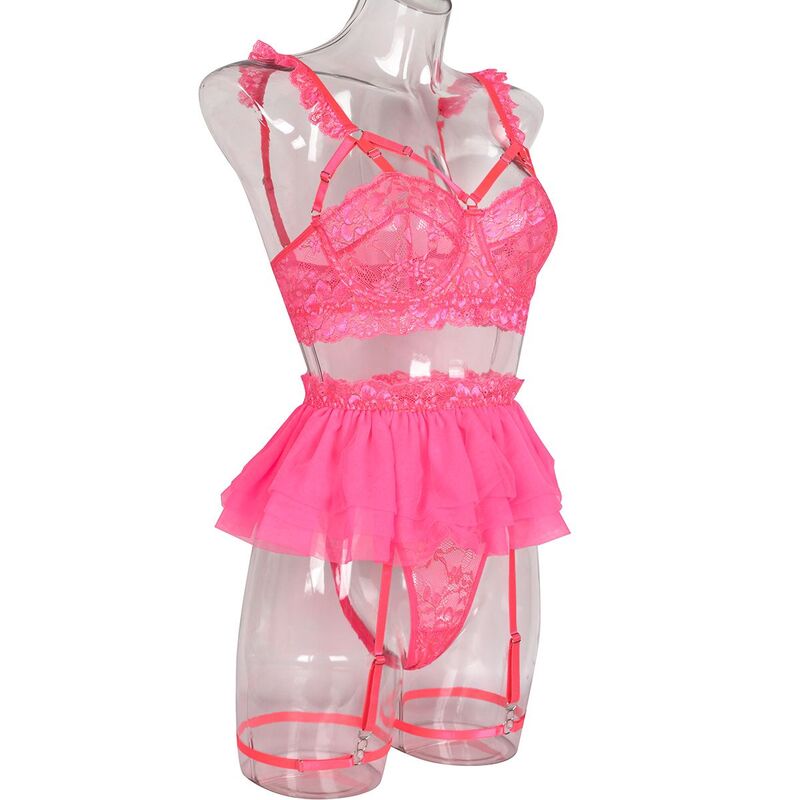 Be Mine Tulle Riffle Pink 5-Piece Set