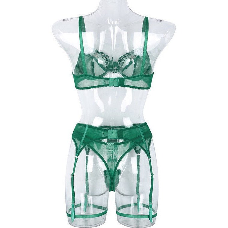 City Girl Verdant Garter Lingerie Set - Expressive Boutique