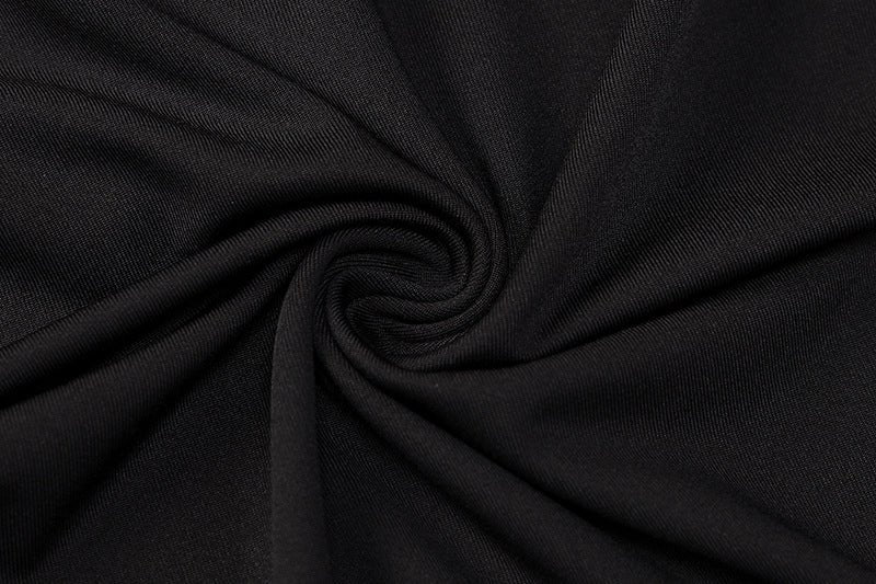 Hollow Lace Neck Open Back Black Dress - Expressive Boutique